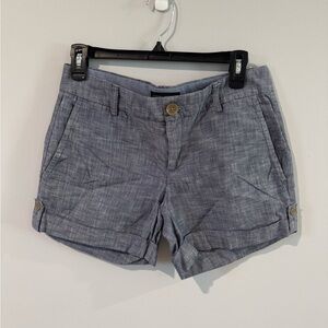 Banana Republic Women's Chambray Blue Shorts Size 4